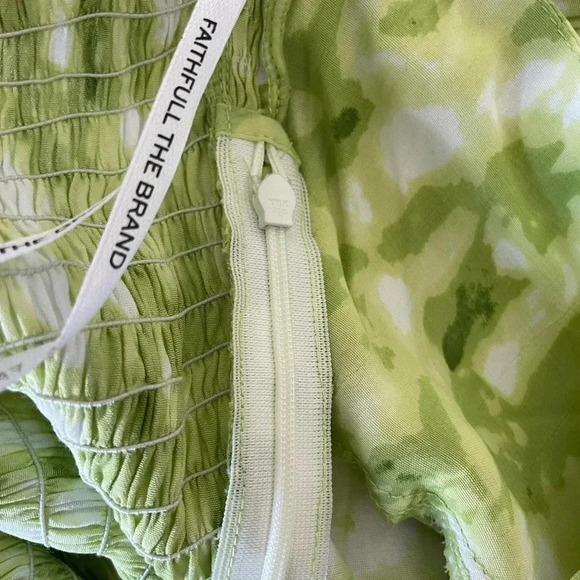 Faithfull the brand Arianne Roos green mini dress in lime - Picture 10 of 15